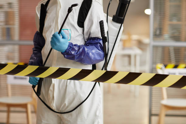 Professional Biohazard technician working in Clarksville, MI